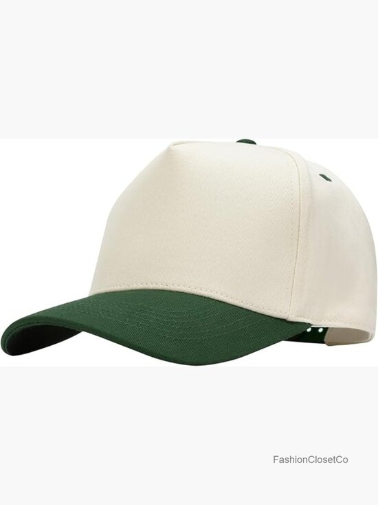 Vintage Trendy Trucker Hat, Structured 5-Panel Snapback, Adjustable Cotton